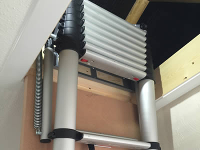 Telescopic loft ladder